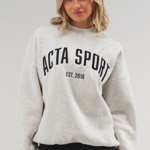 Acta Womens Black Sportswear Crew